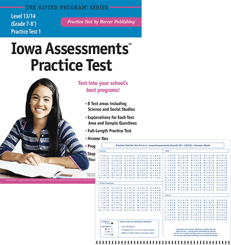 Iowa Assessments Grades 7-8 Study Package
