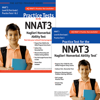 NNAT3 Grade 1 Level B Practice Test 1, 2, and 3