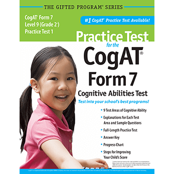 Cogat grade 2 form 7 level 9 Practice Test 1 eBook