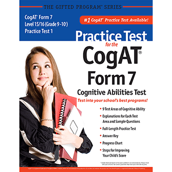 CogAT Level 14 grade 7 and 8 Practice Test 1 eBook