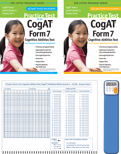 CogAT Grade 2 Multilevel (Level 9) Form 7 Study Package