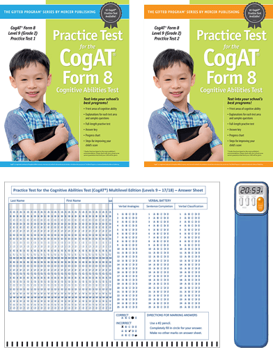 CogAT Grade 2 Multilevel (Level 9) Form 8 Study Package
