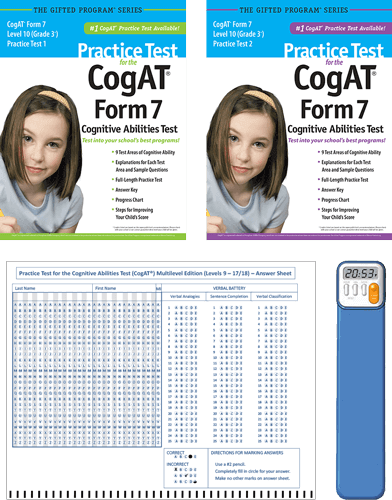 CogAT Grade 3 (Level 10) Form 7 Study Package