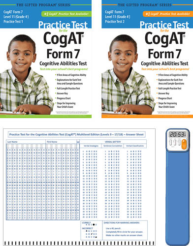 CogAT Grade 4 (Level 11) Form 7 Study Package